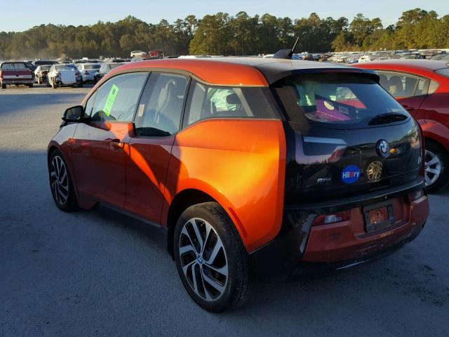 WBY1Z4C5XFV501562 - 2015 BMW I3 REX ORANGE photo 3