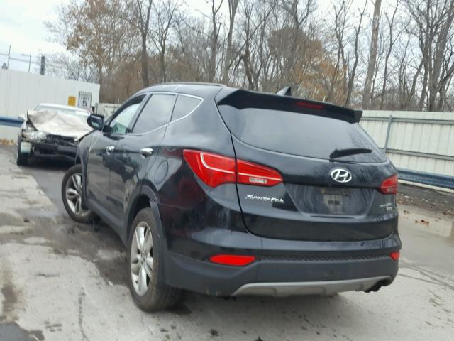 5XYZWDLA7EG214678 - 2014 HYUNDAI SANTA FE S BLACK photo 3