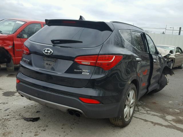 5XYZWDLA7EG214678 - 2014 HYUNDAI SANTA FE S BLACK photo 4