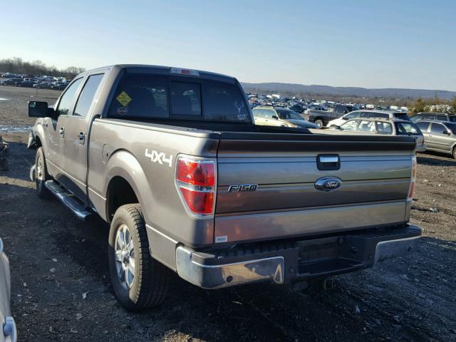 1FTFW1ETXDFC10870 - 2013 FORD F150 SUPER GRAY photo 3