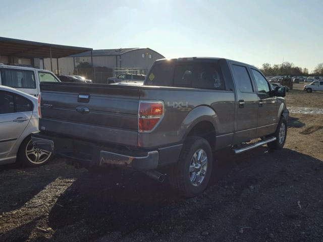 1FTFW1ETXDFC10870 - 2013 FORD F150 SUPER GRAY photo 4