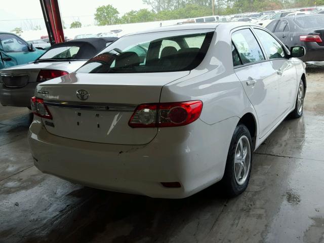 5YFBU4EE5DP149962 - 2013 TOYOTA COROLLA BA WHITE photo 4