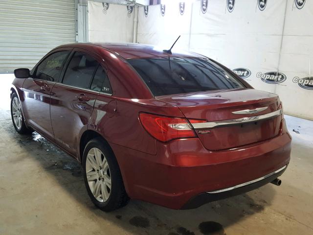 1C3CCBAB4DN640712 - 2013 CHRYSLER 200 LX RED photo 3