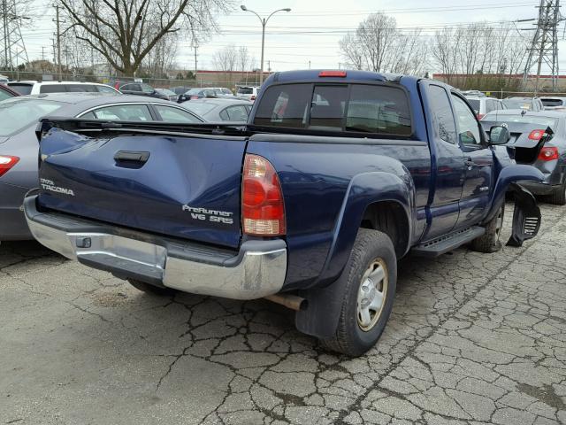 5TETU62N16Z287175 - 2006 TOYOTA TACOMA PRE BLUE photo 4