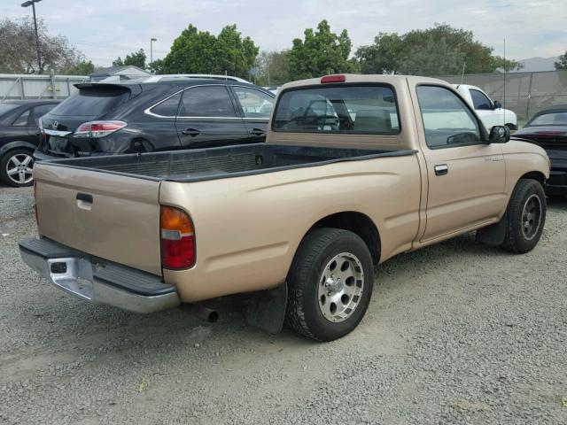 4TANL42N3XZ530428 - 1999 TOYOTA TACOMA TAN photo 4