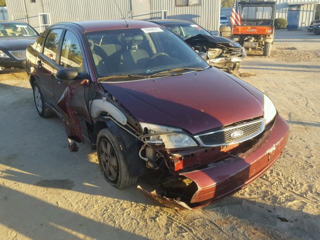 1FAFP34N06W188561 - 2006 FORD FOCUS ZX4 BURGUNDY photo 1