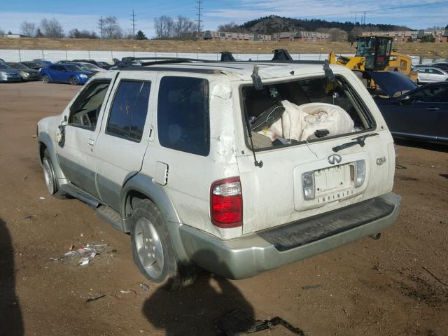 JNRDR09Y82W258623 - 2002 INFINITI QX4 WHITE photo 3