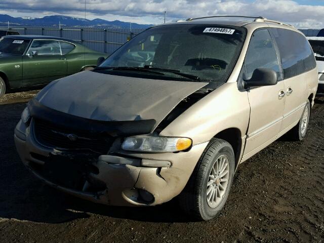 1C4GP64L8YB617860 - 2000 CHRYSLER TOWN & COU TAN photo 2