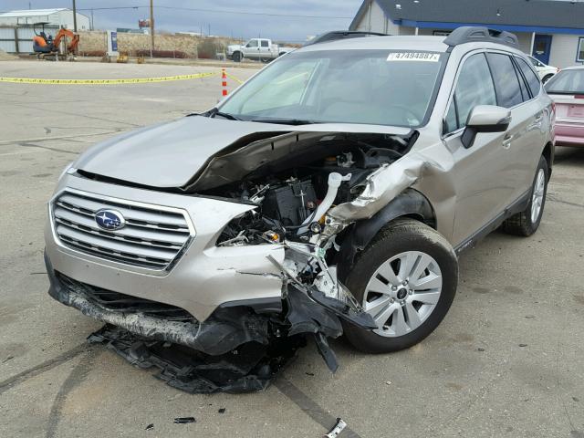 4S4BSAFC3H3279444 - 2017 SUBARU OUTBACK 2. TAN photo 2