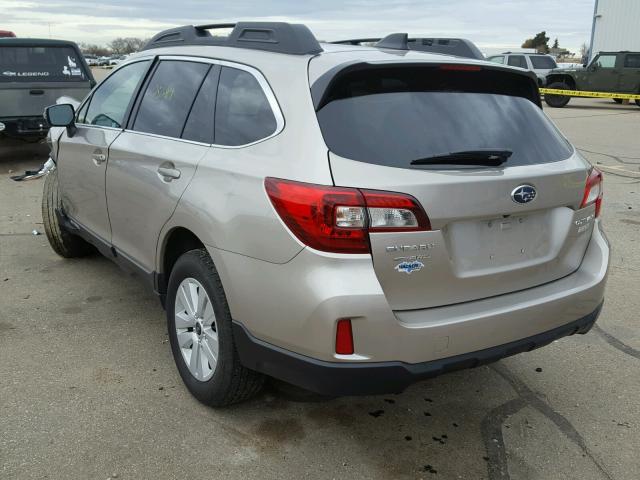 4S4BSAFC3H3279444 - 2017 SUBARU OUTBACK 2. TAN photo 3