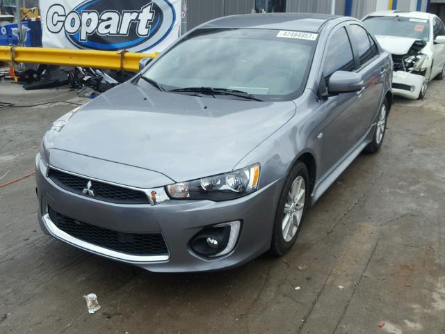 JA32U2FU5GU002265 - 2016 MITSUBISHI LANCER ES SILVER photo 2