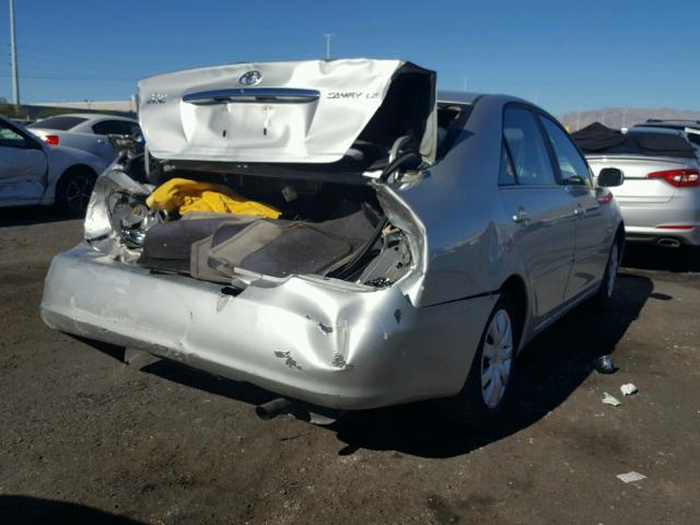 4T1BE32K65U103736 - 2005 TOYOTA CAMRY LE ვერცხლისფერი ფოტო 4