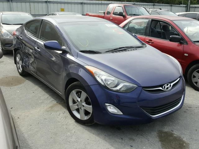 5NPDH4AE7CH142283 - 2012 HYUNDAI ELANTRA GL BLUE photo 1