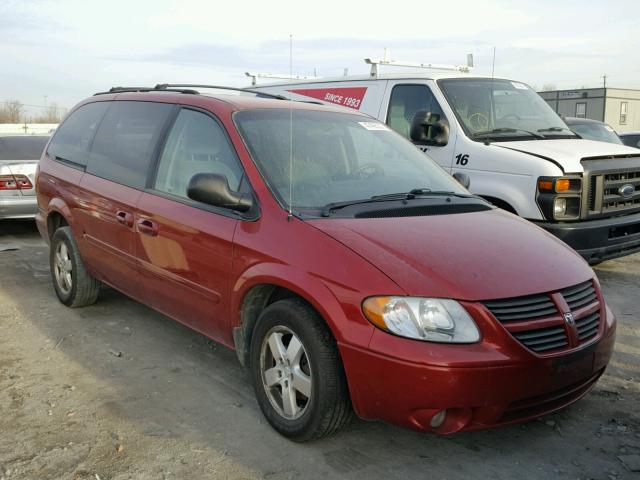 2D4GP44L66R746606 - 2006 DODGE GRAND CARA RED photo 1