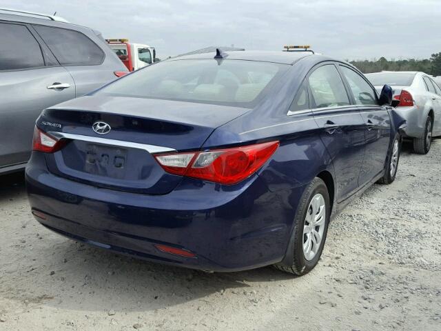 5NPEB4AC4BH302462 - 2011 HYUNDAI SONATA GLS BLUE photo 4