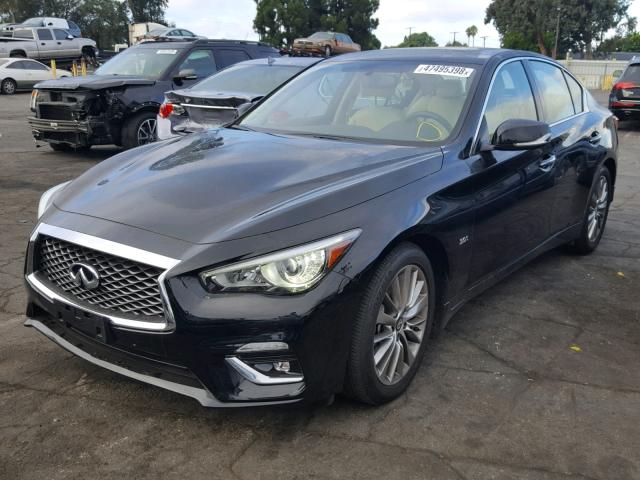 JN1EV7APXJM358702 - 2018 INFINITI Q50 LUXE BLACK photo 2