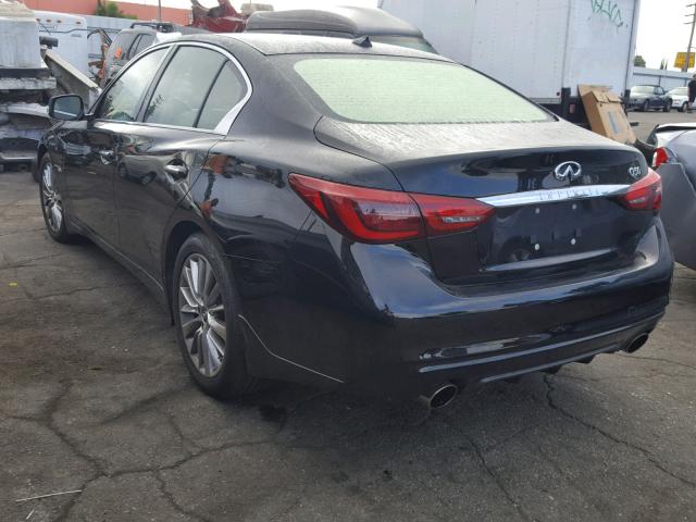 JN1EV7APXJM358702 - 2018 INFINITI Q50 LUXE BLACK photo 3