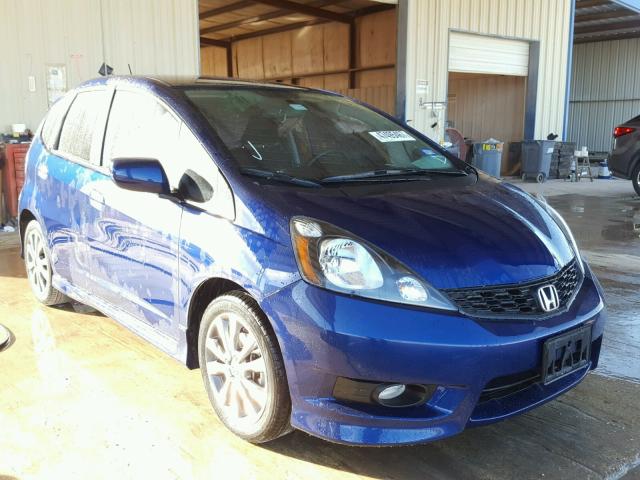 JHMGE8H50CC015629 - 2012 HONDA FIT SPORT BLUE photo 1