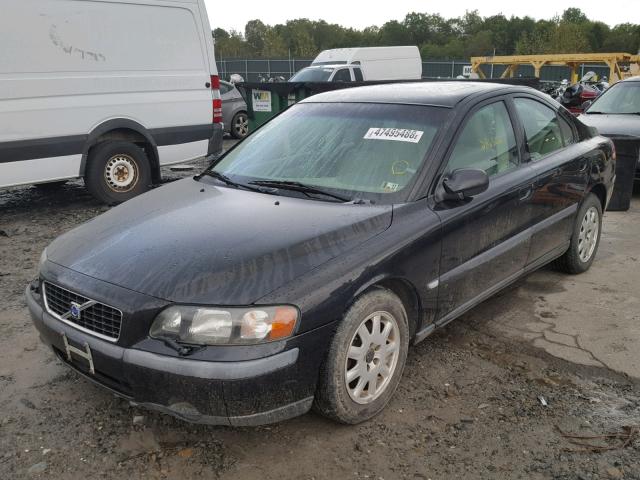 YV1RS61R412043242 - 2001 VOLVO S60 BLACK photo 2