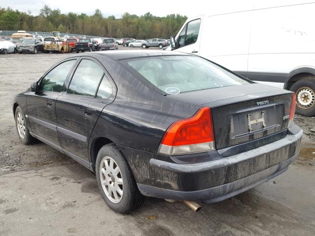 YV1RS61R412043242 - 2001 VOLVO S60 BLACK photo 3