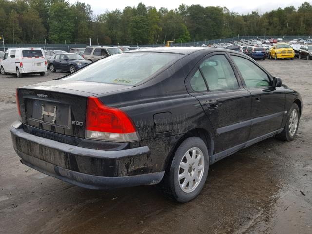 YV1RS61R412043242 - 2001 VOLVO S60 BLACK photo 4