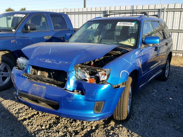 JF1SG666X8H718516 - 2008 SUBARU FORESTER S BLUE photo 2