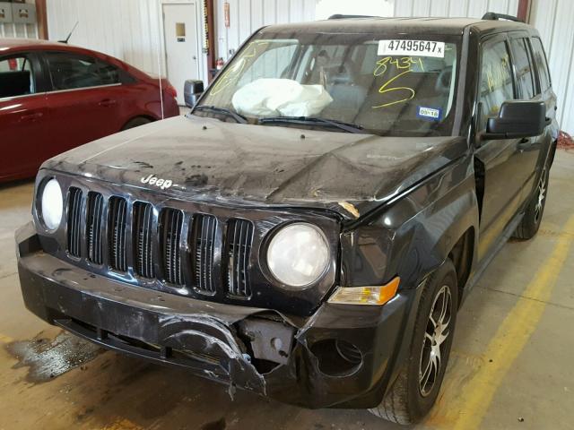 1J8FT28W47D418434 - 2007 JEEP PATRIOT SP BLACK photo 2