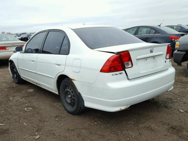 JHMES95685S024641 - 2005 HONDA CIVIC HYBR WHITE photo 3