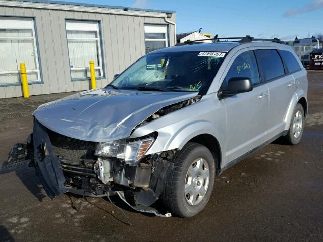 3D4GG47B99T182289 - 2009 DODGE JOURNEY SE SILVER photo 2