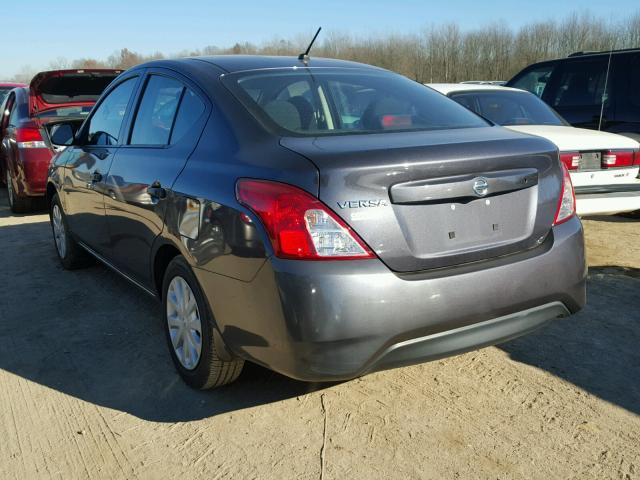 3N1CN7AP4FL822754 - 2015 NISSAN VERSA S CHARCOAL photo 3