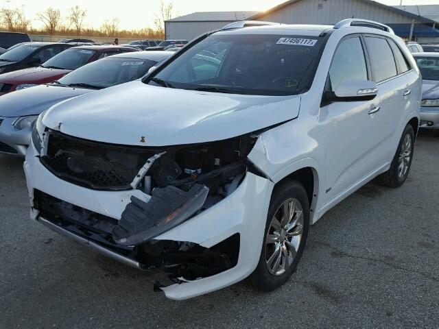 5XYKWDA29BG116535 - 2011 KIA SORENTO SX WHITE photo 2