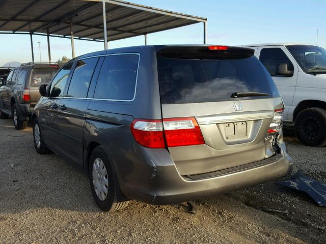 5FNRL38247B020673 - 2007 HONDA ODYSSEY LX GRAY photo 3