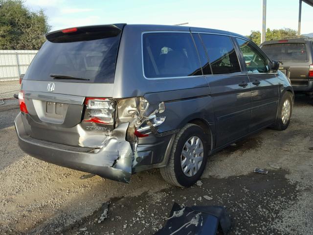 5FNRL38247B020673 - 2007 HONDA ODYSSEY LX GRAY photo 4