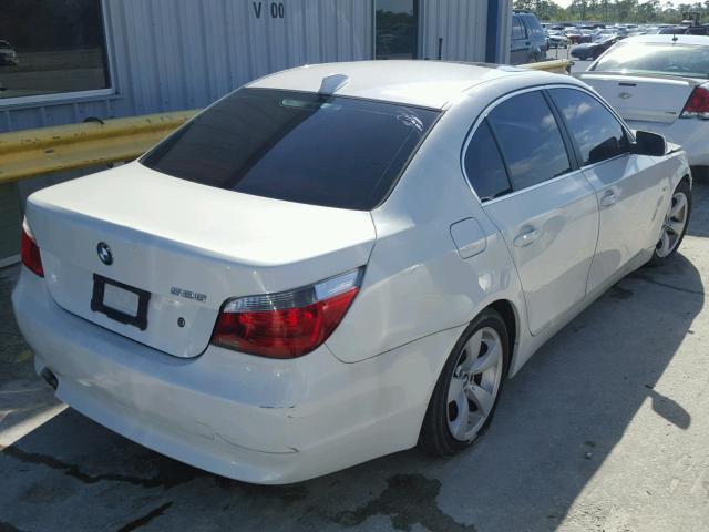 WBANE53516CK78258 - 2006 BMW 525 I WHITE photo 4