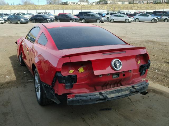 1ZVBP8AN2A5115634 - 2010 FORD MUSTANG RED photo 3