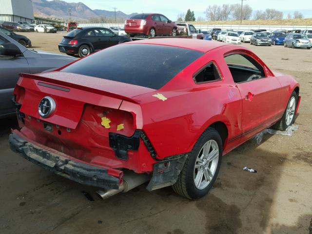 1ZVBP8AN2A5115634 - 2010 FORD MUSTANG RED photo 4