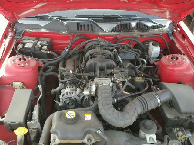 1ZVBP8AN2A5115634 - 2010 FORD MUSTANG RED photo 7
