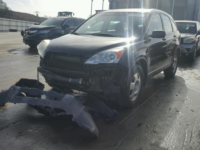 3CZRE38339G708352 - 2009 HONDA CR-V LX BLACK photo 2