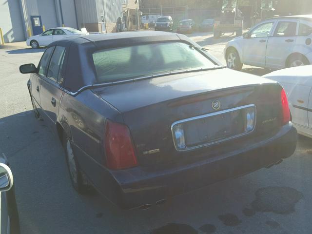 1G6KD54Y74U197549 - 2004 CADILLAC DEVILLE BLUE photo 3