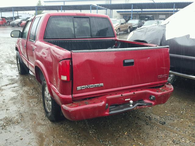 1GTDT13W92K206925 - 2002 GMC SONOMA RED photo 3