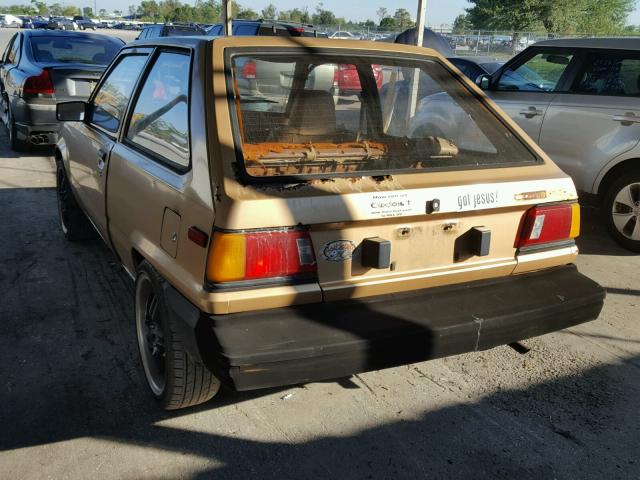 JT2AL31G6F0345365 - 1985 TOYOTA TERCEL GOLD photo 3