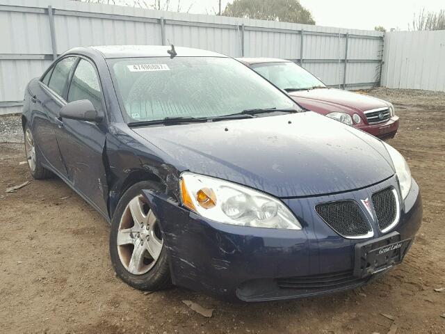 1G2ZG57B694122542 - 2009 PONTIAC G6 BLUE photo 1