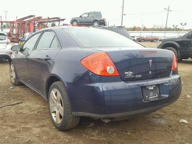 1G2ZG57B694122542 - 2009 PONTIAC G6 BLUE photo 3