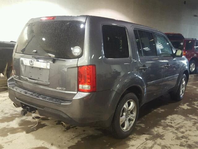 5FNYF4H54DB050299 - 2013 HONDA PILOT EXL CHARCOAL photo 4