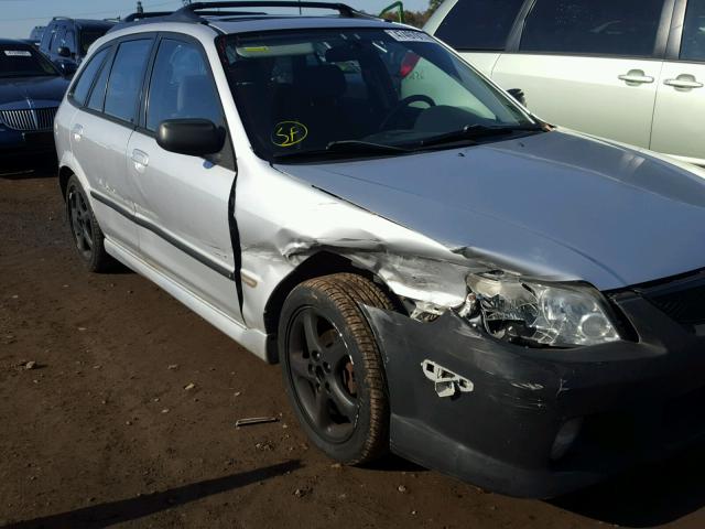 JM1BJ246421505648 - 2002 MAZDA PROTEGE PR SILVER photo 9