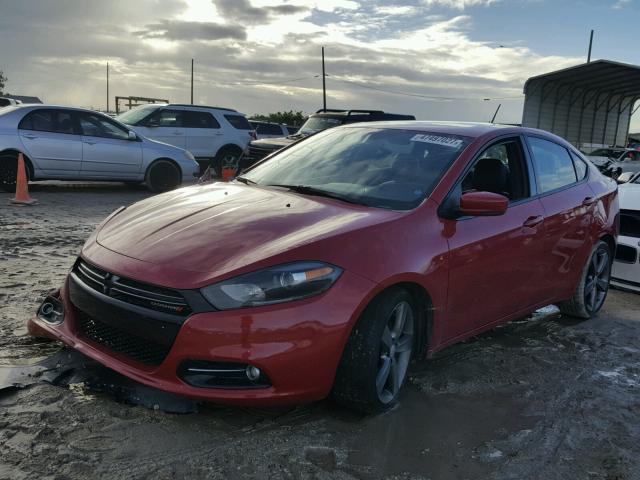 1C3CDFEB4GD539226 - 2016 DODGE DART GT RED photo 2