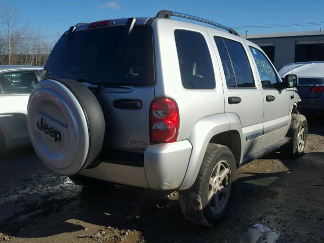 1J4GL58K36W289223 - 2006 JEEP LIBERTY LI SILVER photo 4