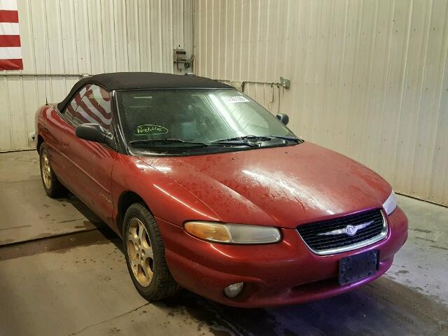 3C3EL55HXXT571019 - 1999 CHRYSLER SEBRING JX RED photo 1