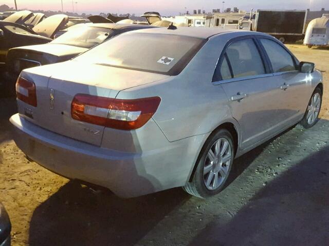 3LNHM26T57R640487 - 2007 LINCOLN MKZ TAN photo 4