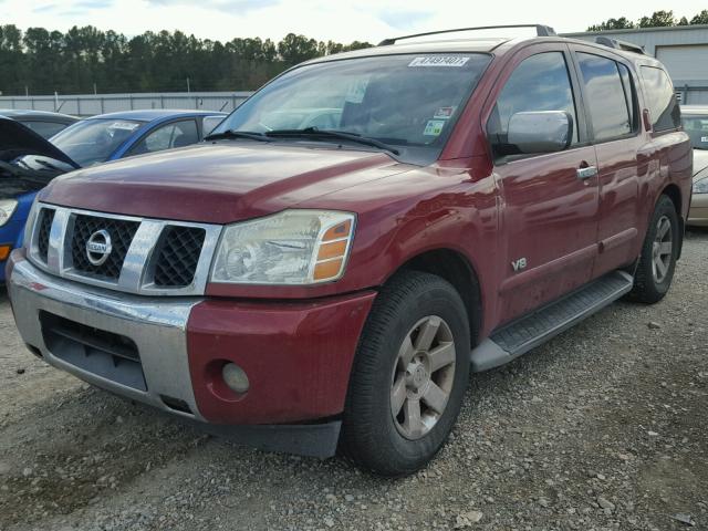 5N1BA08A07N722483 - 2007 NISSAN ARMADA SE RED photo 2